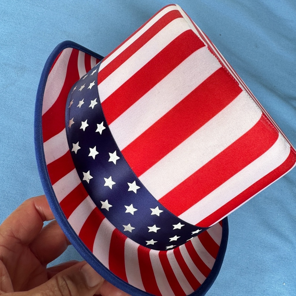 Vintage Brand New For men Cap Hat Red White Blue Independence Day USA